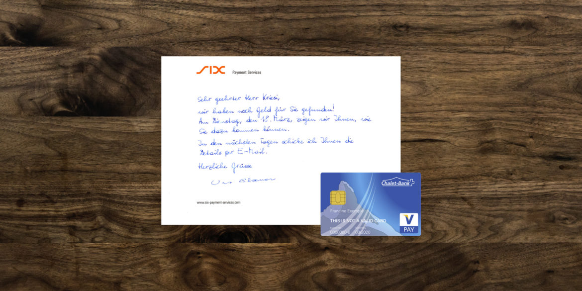 Direct Mailing_Klassische Werbung Kommunikationsagentur Zürich Banking