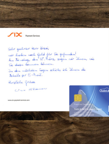 Direct Mailing_Klassische Werbung Kommunikationsagentur Zürich Banking