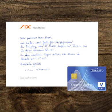 Direct Mailing_Klassische Werbung Kommunikationsagentur Zürich Banking