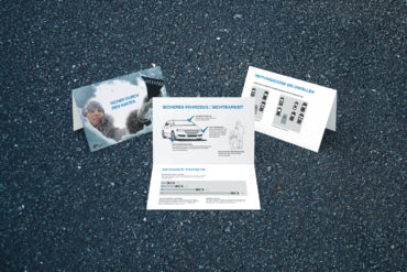 Klassische Werbung Flyer B2C Kommunikation Prävention Print Konzeption