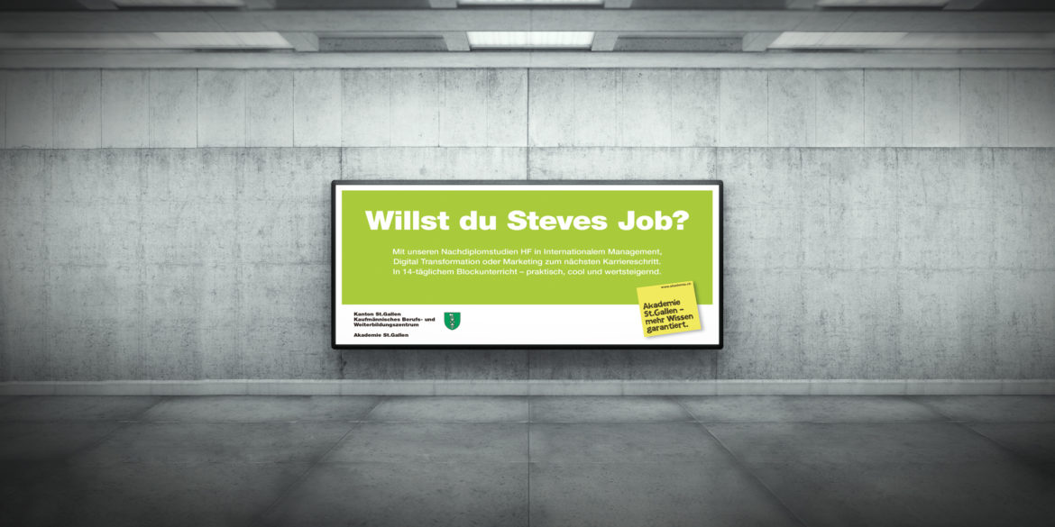 Therefore Werbeagentur Zürich Plakat Kampagne Headline Logo Branding Slogan Auftrag Werbung mit Wirkung Kommunikationsagentur