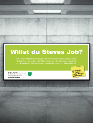 Therefore Werbeagentur Zürich Plakat Kampagne Headline Logo Branding Slogan Auftrag Werbung mit Wirkung Kommunikationsagentur