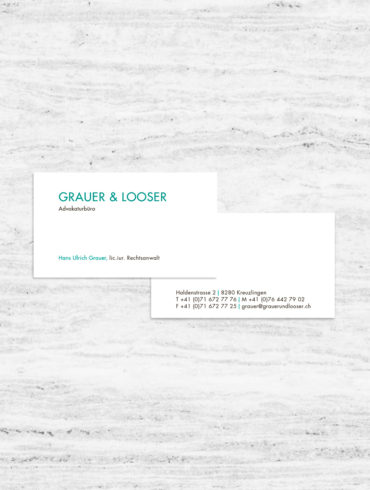 Corporate Identity Branding Logo Visitenkarten Markenauftritt Print Full Service Agentur Zürich Anwalt