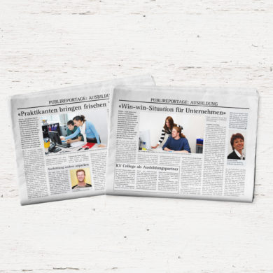 Publireportage Zeitung Artikel Kommunikation Content Kommunikationsagentur Zürich_Corporate Publishing