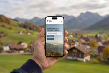 Gemeinde Fischenthal - Mockup Website Mobile