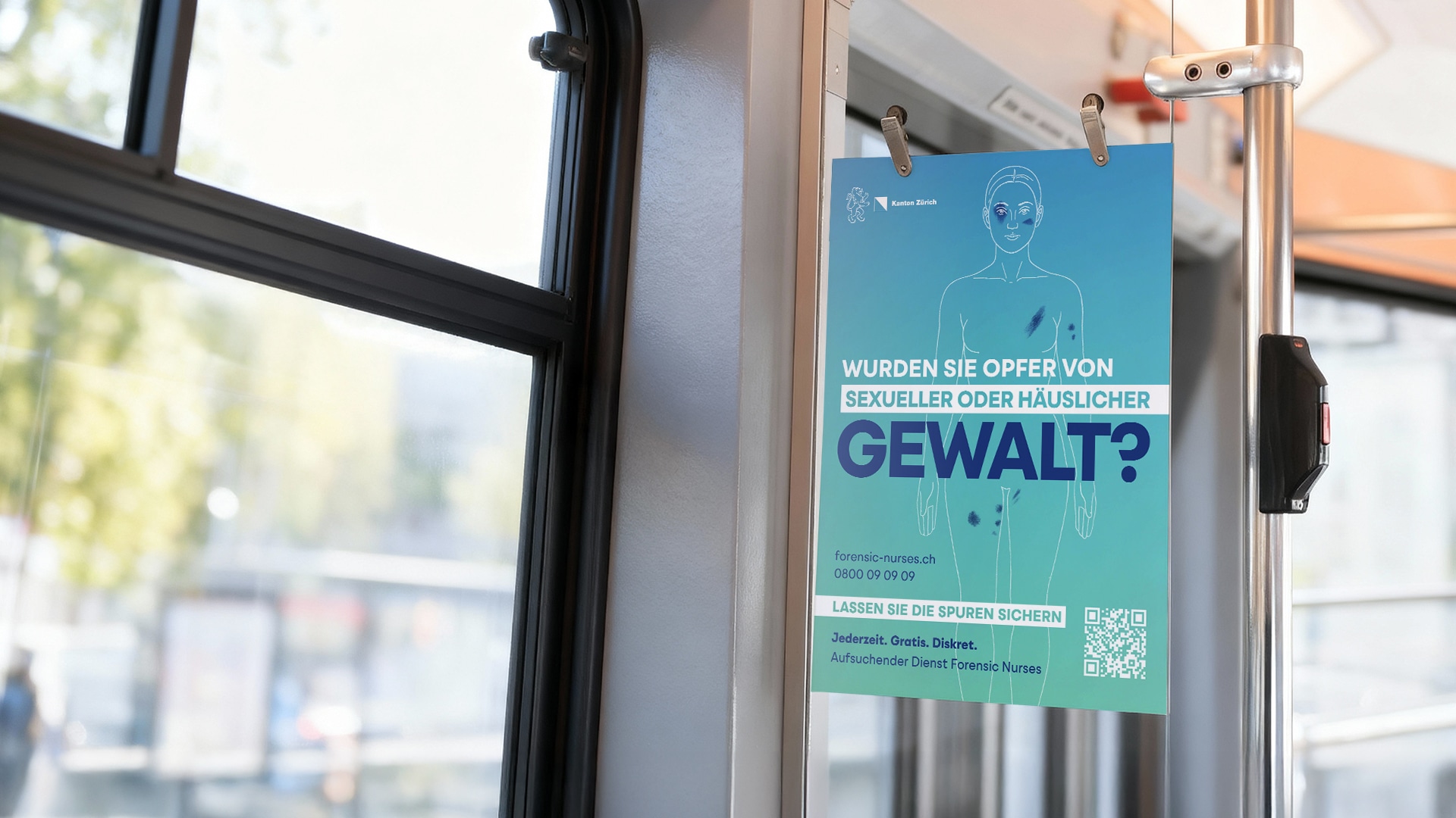 Tramplakat Kampagne Forensic Nurses